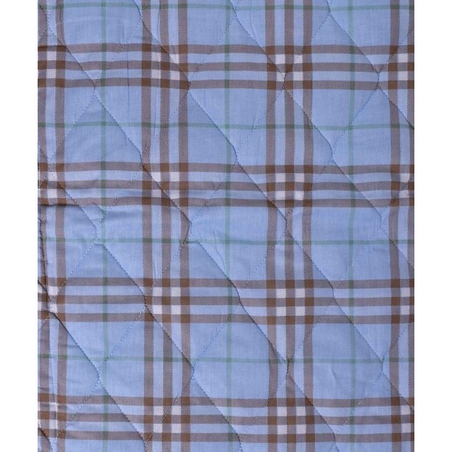 Μαξιλαροθήκη Διακόσμησης Silk Fashion Patch Καρρώ Σιέλ 50x77 Μαξιλαροθήκη Διακόσμησης Silk Fashion Patch Καρρώ Σιέλ 50x77