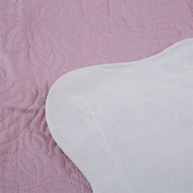 Σετ Κουβερλί Υπέρδιπλο 3 Τεμαχίων Silk Fashion Solid Amethyst/Cream 220x240 Σετ Κουβερλί Υπέρδιπλο 3 Τεμαχίων Silk Fashion Solid Amethyst/Cream 220x240