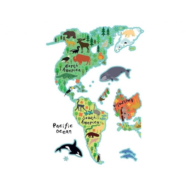 Αυτοκόλλητα Βινυλίου Για Τοίχο Ango World Map Extra Large 18301 Αυτοκόλλητα Βινυλίου Για Τοίχο Ango World Map Extra Large 18301