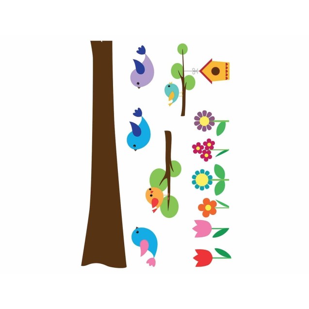 Αυτοκόλλητα Βινυλίου Για Τοίχο Ango Tree With Flowers Extra Large 18303 Αυτοκόλλητα Βινυλίου Για Τοίχο Ango Tree With Flowers Extra Large 18303