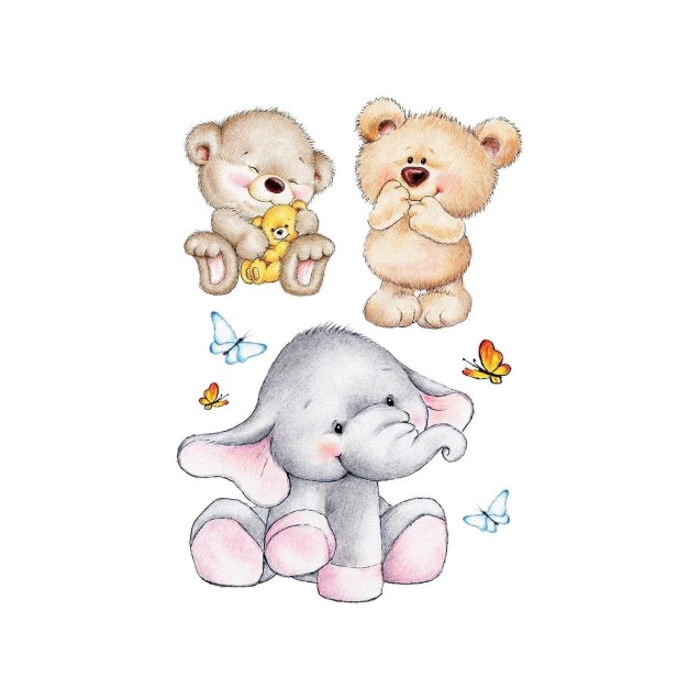 Αυτοκόλλητα Βινυλίου Για Τοίχο Ango Cute Animals Extra Large 18304 Αυτοκόλλητα Βινυλίου Για Τοίχο Ango Cute Animals Extra Large 18304