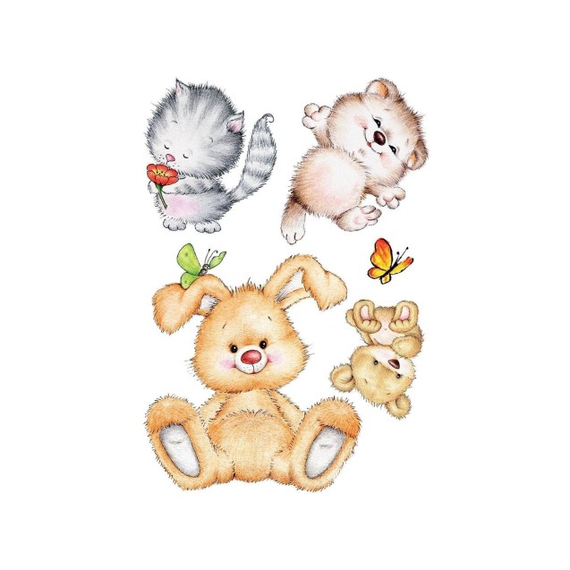 Αυτοκόλλητα Βινυλίου Για Τοίχο Ango Cute Animals Extra Large 18304 Αυτοκόλλητα Βινυλίου Για Τοίχο Ango Cute Animals Extra Large 18304