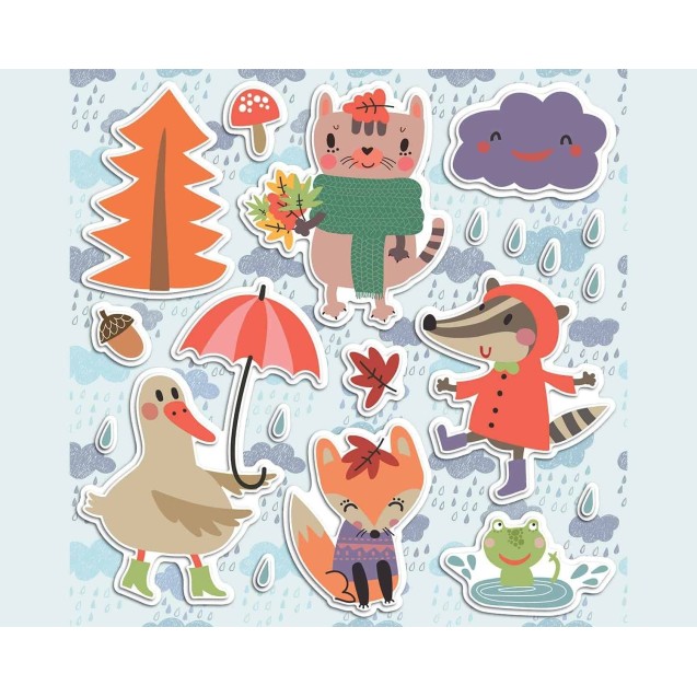 Αυτοκόλλητα Αφρώδη Για Τοίχο Ango Rainy Day Large 18010 Αυτοκόλλητα Αφρώδη Για Τοίχο Ango Rainy Day Large 18010