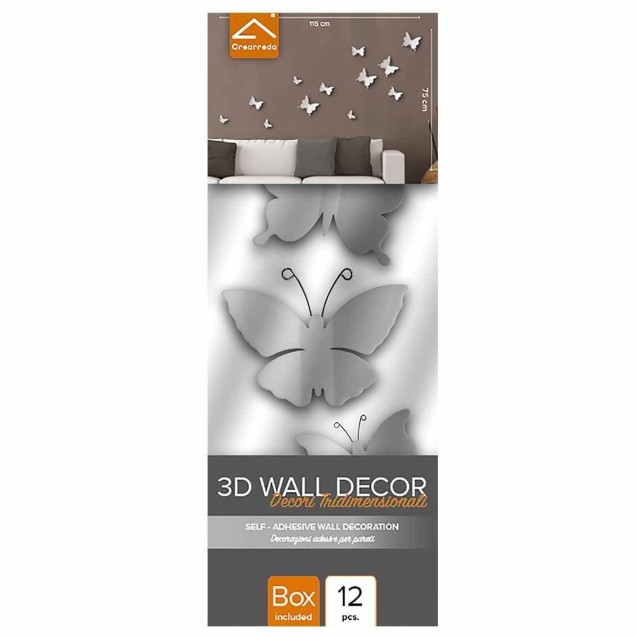 Αυτοκόλλητα 3D Πολυπροπυλενίου Ango White Butterflies 24001 Αυτοκόλλητα 3D Πολυπροπυλενίου Ango White Butterflies 24001