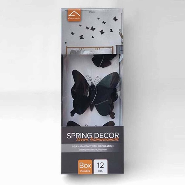 Αυτοκόλλητα 3D Πολυπροπυλενίου Ango Black Butterflies 24002 Αυτοκόλλητα 3D Πολυπροπυλενίου Ango Black Butterflies 24002