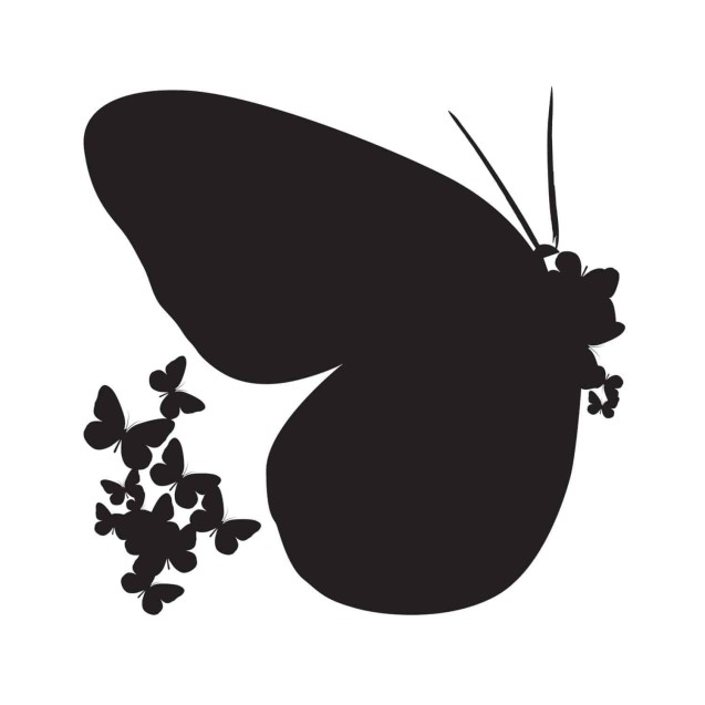 Αυτοκόλλητα Βινυλίου Για Τοίχο Medium Ango Butterflies Silhouettes 54110 Αυτοκόλλητα Βινυλίου Για Τοίχο Medium Ango Butterflies Silhouettes 54110