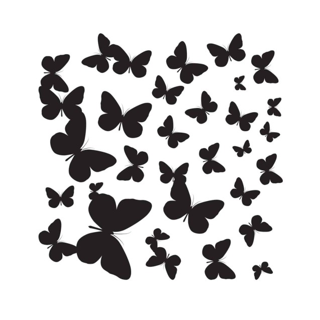 Αυτοκόλλητα Βινυλίου Για Τοίχο Medium Ango Butterflies Silhouettes 54110 Αυτοκόλλητα Βινυλίου Για Τοίχο Medium Ango Butterflies Silhouettes 54110