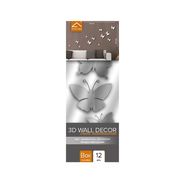 Αυτοκόλλητα 3D Πολυπροπυλενίου Ango Gold Butterflies 24011 Αυτοκόλλητα 3D Πολυπροπυλενίου Ango Gold Butterflies 24011