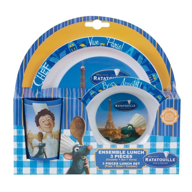Σετ Φαγητού 3 Τεμαχίων Ango Ratatouille Disney 005203 Σετ Φαγητού 3 Τεμαχίων Ango Ratatouille Disney 005203