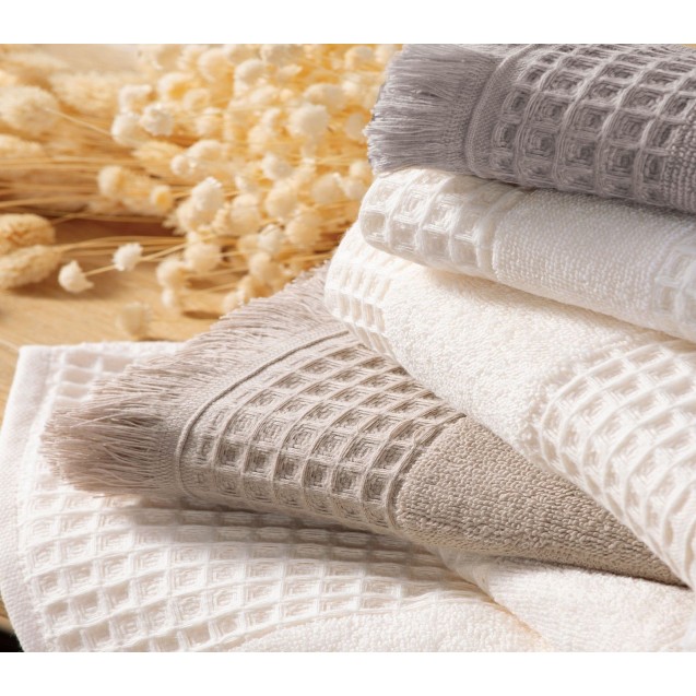 Πετσέτα Μπάνιου Nef-Nef Touch Off White 70x140 Πετσέτα Μπάνιου Nef-Nef Touch Off White 70x140