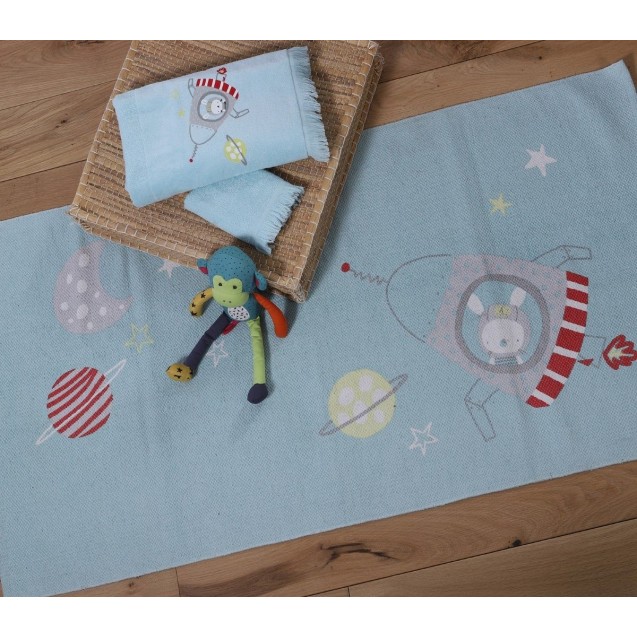 Χαλί Nef-Nef Baby Space Aqua 70x140 Χαλί Nef-Nef Baby Space Aqua 70x140