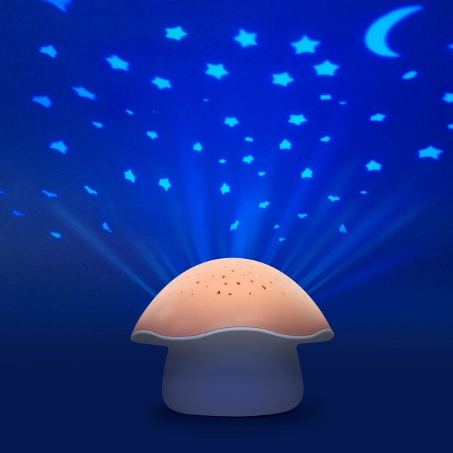 Μουσικός Προβολέας Pabobo Mushroom Stars Pink BR76567 Μουσικός Προβολέας Pabobo Mushroom Stars Pink BR76567