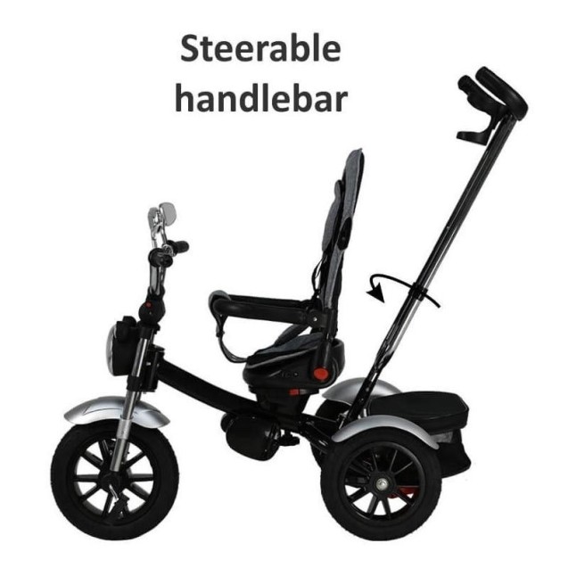 Ποδηλατάκι Τρίκυκλο Bebe Stars Chopper 6 in 1 Black 814-188 Ποδηλατάκι Τρίκυκλο Bebe Stars Chopper 6 in 1 Black 814-188
