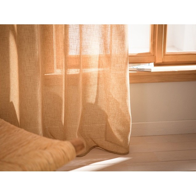 Κουρτίνα με Τρουκς Gofis Home Combe Jute 502/36 140x280 Κουρτίνα με Τρουκς Gofis Home Combe Jute 502/36 140x280