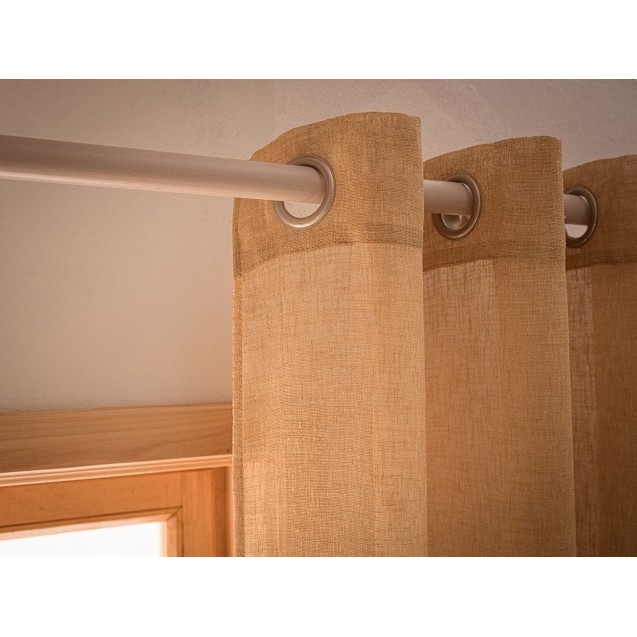 Κουρτίνα με Τρουκς Gofis Home Combe Jute 502/36 140x280 Κουρτίνα με Τρουκς Gofis Home Combe Jute 502/36 140x280