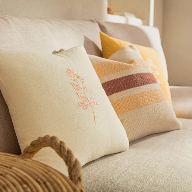 Μαξιλαροθήκη Διακόσμησης Gofis Home Yolanthe Vanilla 484/05 43x43 Μαξιλαροθήκη Διακόσμησης Gofis Home Yolanthe Vanilla 484/05 43x43