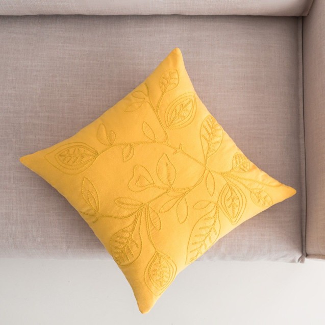 Μαξιλαροθήκη Διακόσμησης Gofis Home Pale Sun Yellow 381/10 43x43 Μαξιλαροθήκη Διακόσμησης Gofis Home Pale Sun Yellow 381/10 43x43