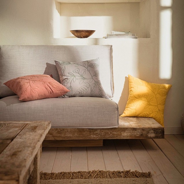 Μαξιλαροθήκη Διακόσμησης Gofis Home Pale Sun Yellow 381/10 43x43 Μαξιλαροθήκη Διακόσμησης Gofis Home Pale Sun Yellow 381/10 43x43