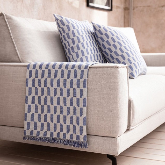 Ριχτάρι Τετραθέσιου Gofis Home Denise Marine Blue 518/09 180x350 Ριχτάρι Τετραθέσιου Gofis Home Denise Marine Blue 518/09 180x350