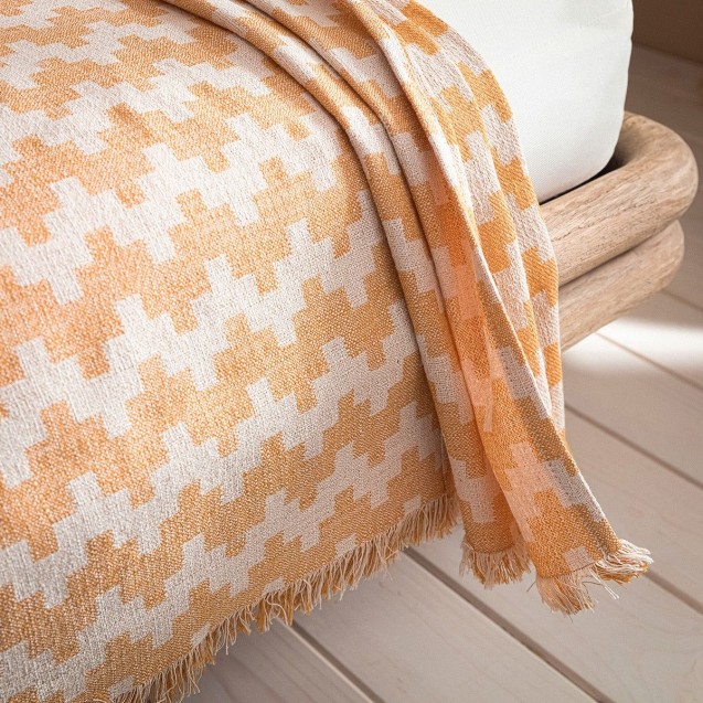 Ριχτάρι Τριθέσιου Gofis Home Summer Waves Honey Brown 466/12 180x310 Ριχτάρι Τριθέσιου Gofis Home Summer Waves Honey Brown 466/12 180x310