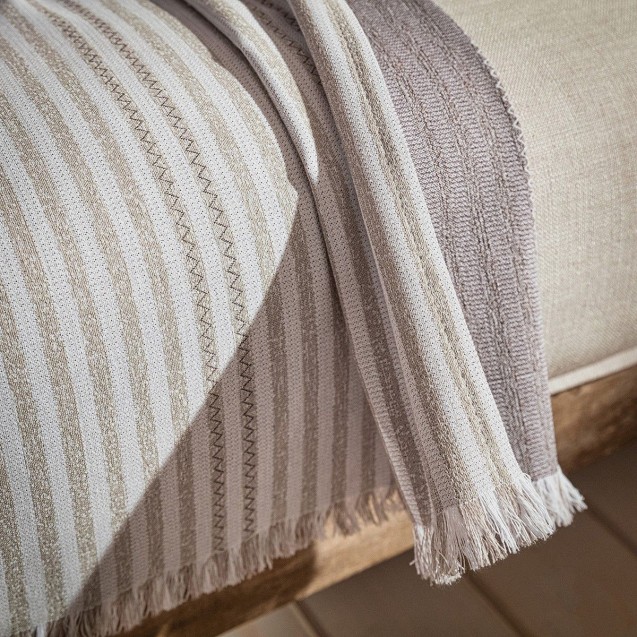 Ριχτάρι Τριθέσιου Gofis Home Lined Sand 390/21 180x310 Ριχτάρι Τριθέσιου Gofis Home Lined Sand 390/21 180x310