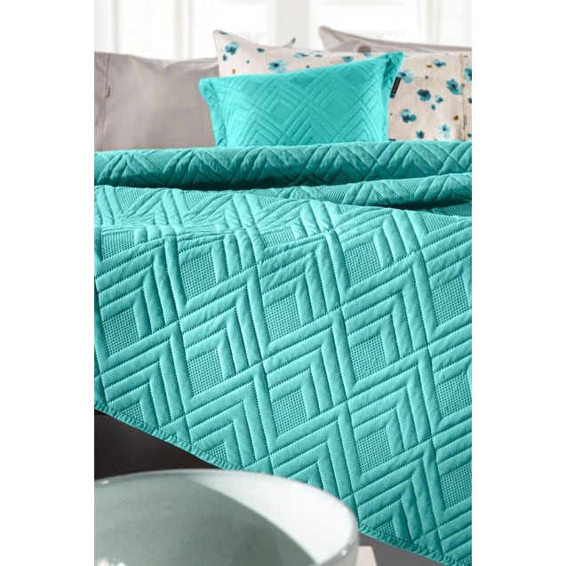 Σετ Κουβερλί Υπέρδιπλο 2 Τεμαχίων Guy Laroche Curves Petrol 220x240 Σετ Κουβερλί Υπέρδιπλο 2 Τεμαχίων Guy Laroche Curves Petrol 220x240