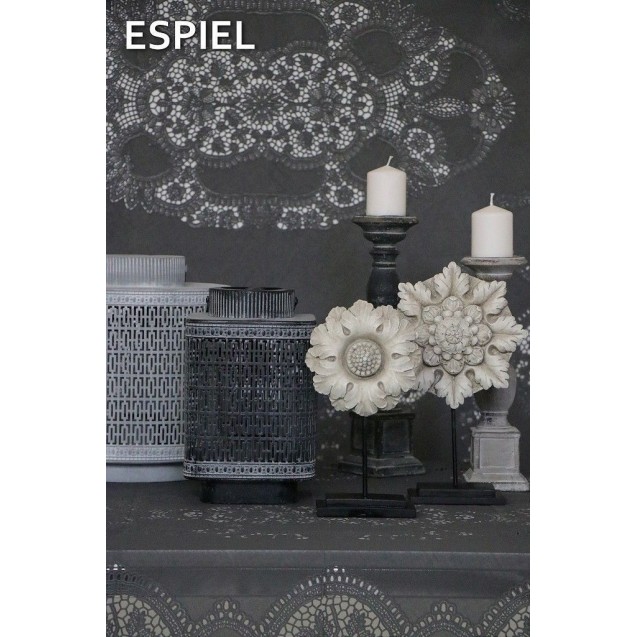 Τραπεζομάντηλο Espiel Vinyl Ανθρακί PEZ125 135x135εκ Τραπεζομάντηλο Espiel Vinyl Ανθρακί PEZ125 135x135εκ