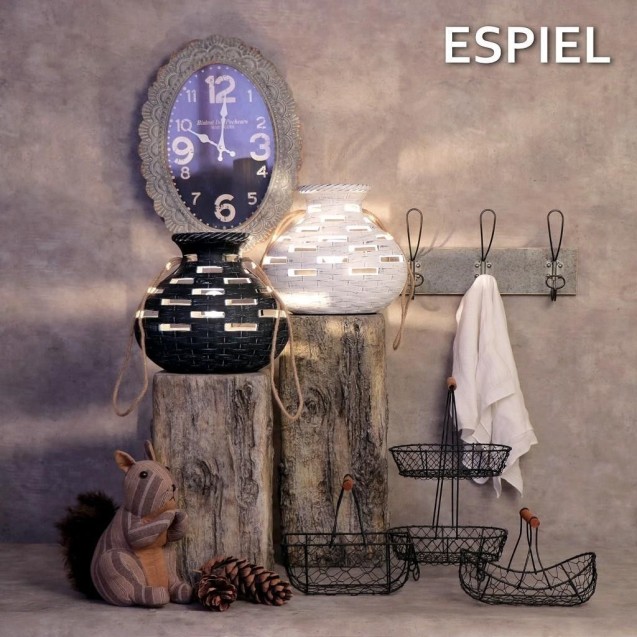 Καλάθι Μεταλλικό Espiel Μαύρο με Λαβή TAK117 23x15x15εκ Καλάθι Μεταλλικό Espiel Μαύρο με Λαβή TAK117 23x15x15εκ