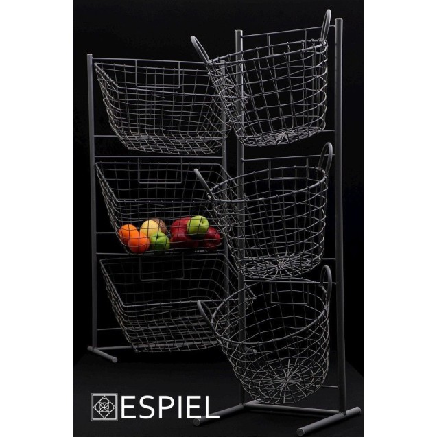 Μανάβης Μεγάλος Espiel με 3 Στρόγγυλα Καλάθια AST402 114εκ Μανάβης Μεγάλος Espiel με 3 Στρόγγυλα Καλάθια AST402 114εκ