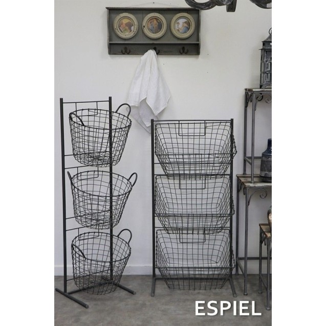 Μανάβης Μεγάλος Espiel με 3 Στρόγγυλα Καλάθια AST402 114εκ Μανάβης Μεγάλος Espiel με 3 Στρόγγυλα Καλάθια AST402 114εκ