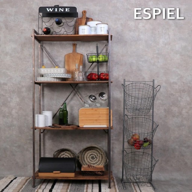 Μανάβης Μεγάλος Espiel με 3 Στρόγγυλα Καλάθια AST402 114εκ Μανάβης Μεγάλος Espiel με 3 Στρόγγυλα Καλάθια AST402 114εκ