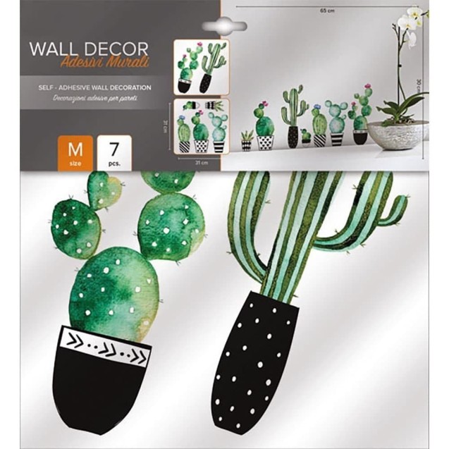 Αυτοκόλλητα Βινυλίου Για Τοίχο Ango Watercolour Cactus 54114 Αυτοκόλλητα Βινυλίου Για Τοίχο Ango Watercolour Cactus 54114