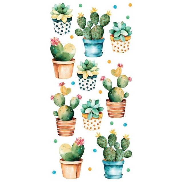 Αυτοκόλλητα Βινυλίου Για Τοίχο Ango Cactus 59615 Αυτοκόλλητα Βινυλίου Για Τοίχο Ango Cactus 59615