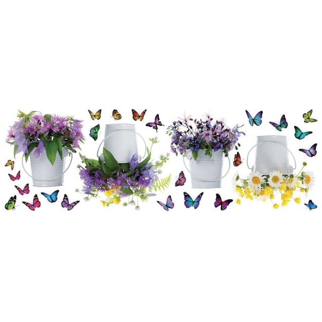 Αυτοκόλλητα Βινυλίου Για Τοίχο Ango Wild Flowers 58398 Αυτοκόλλητα Βινυλίου Για Τοίχο Ango Wild Flowers 58398