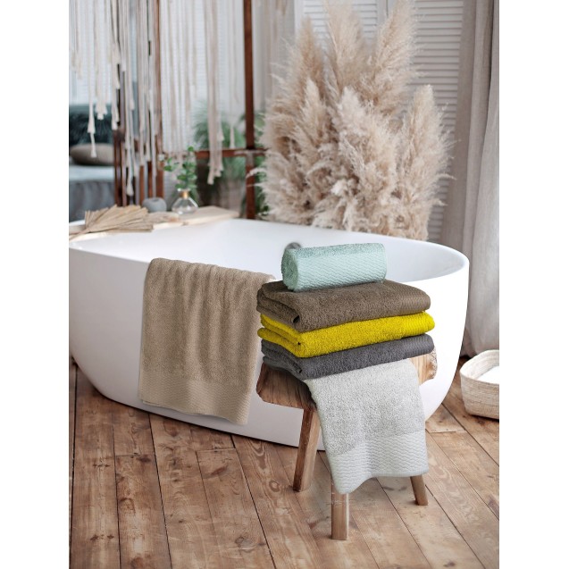 Πετσέτα Χεριών MADI Loop Grey 30x50 Πετσέτα Χεριών MADI Loop Grey 30x50