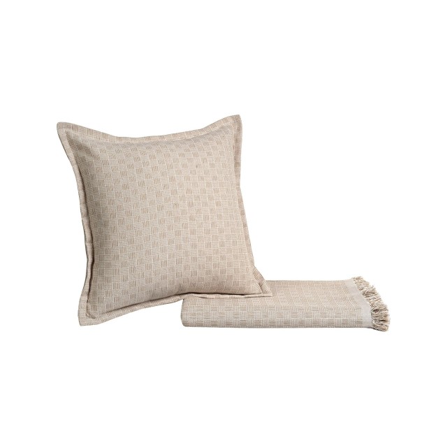 Μαξιλαροθήκη Διακόσμησης MADI Perplex Beige 45x45 Μαξιλαροθήκη Διακόσμησης MADI Perplex Beige 45x45