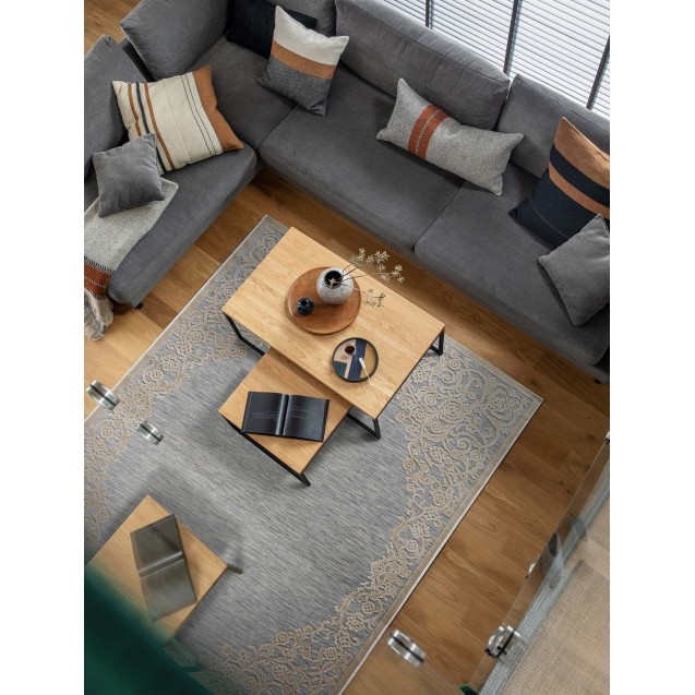 Χαλί Διάδρομος MADI Roi Grey Beige 67x400 Χαλί Διάδρομος MADI Roi Grey Beige 67x400