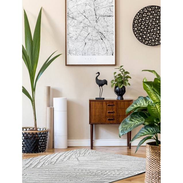 Χαλί Διάδρομος MADI Scratches Grey 67x350 Χαλί Διάδρομος MADI Scratches Grey 67x350