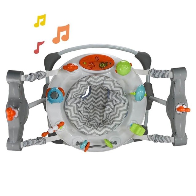 Τραμπολίνο Bebe Stars Sea Animals Steel Grey 4105 Τραμπολίνο Bebe Stars Sea Animals Steel Grey 4105