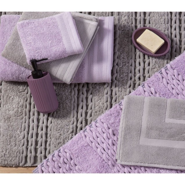 Χαλάκι Μπάνιου Nef-Nef Life 1159 Lavender 60x90 Χαλάκι Μπάνιου Nef-Nef Life 1159 Lavender 60x90