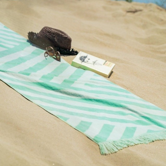 Πετσέτα Θαλάσσης Βελουτέ Gofis Home Summer Breeze Sea Glass 394/38 80x160 Πετσέτα Θαλάσσης Βελουτέ Gofis Home Summer Breeze Sea Glass 394/38 80x160