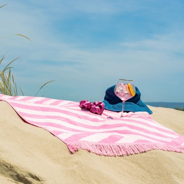 Πετσέτα Θαλάσσης Βελουτέ Gofis Home Summer Breeze Pink Gum 394/23 80x160 Πετσέτα Θαλάσσης Βελουτέ Gofis Home Summer Breeze Pink Gum 394/23 80x160