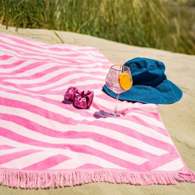 Πετσέτα Θαλάσσης Βελουτέ Gofis Home Summer Breeze Pink Gum 394/23 80x160 Πετσέτα Θαλάσσης Βελουτέ Gofis Home Summer Breeze Pink Gum 394/23 80x160