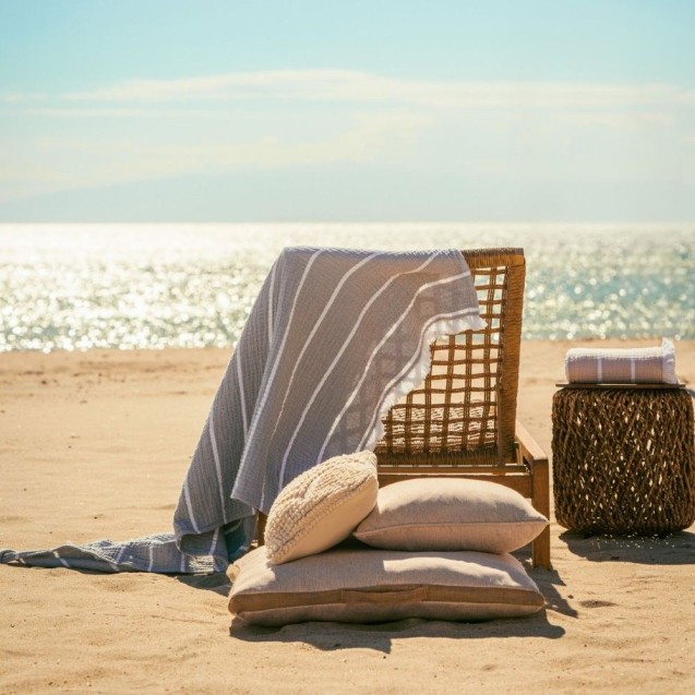 Πετσέτα Θαλάσσης Gofis Home Beach Suit Water Grey 570/34 80x160 Πετσέτα Θαλάσσης Gofis Home Beach Suit Water Grey 570/34 80x160