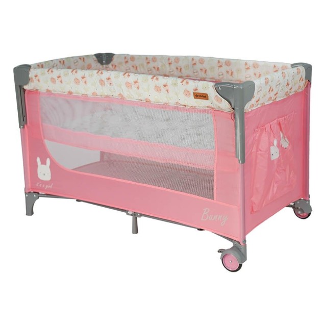 Παρκοκρέβατο Bebe Stars Animal 2 Επιπέδων Bunny 886-185 Παρκοκρέβατο Bebe Stars Animal 2 Επιπέδων Bunny 886-185