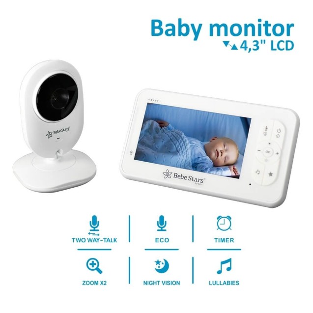 Ενδοεπικοιονωνία Bebe Stars με Κάμερα 4,3'' 9504 Ενδοεπικοιονωνία Bebe Stars με Κάμερα 4,3'' 9504
