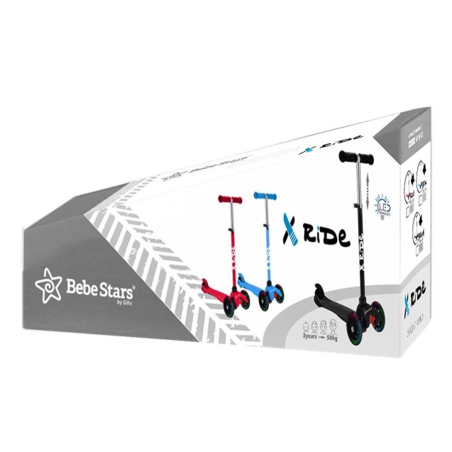Πατίνι Bebe Stars X-Ride Black 660-188 Πατίνι Bebe Stars X-Ride Black 660-188