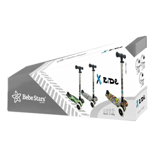 Πατίνι Bebe Stars X-Ride Stripes 661-188 Πατίνι Bebe Stars X-Ride Stripes 661-188