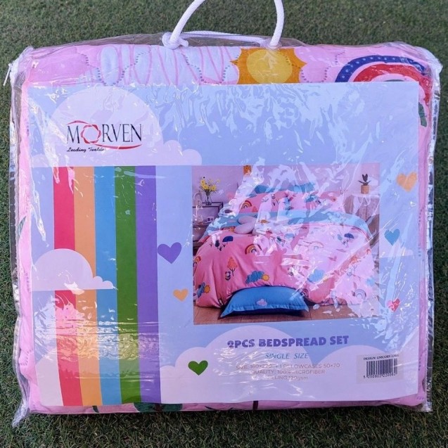 Σετ Παιδικό Κουβερλί Μονό 2 Τεμαχίων Morven 22032 Rainbow 160x220 Σετ Παιδικό Κουβερλί Μονό 2 Τεμαχίων Morven 22032 Rainbow 160x220