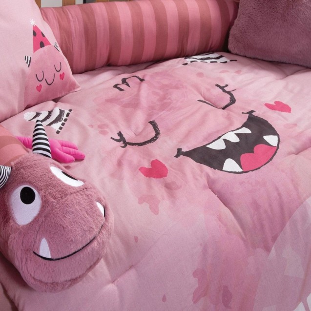 Πάπλωμα Κούνιας Nef-Nef Monstermania Rose 110x140 Πάπλωμα Κούνιας Nef-Nef Monstermania Rose 110x140